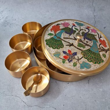 Peacock Embossed Masala Box