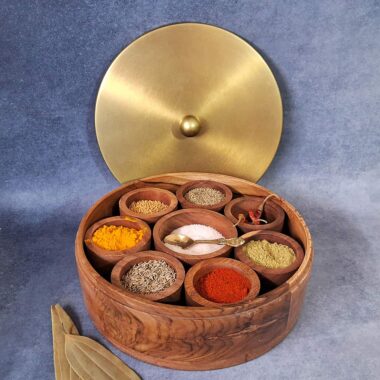 Wooden Masala Box