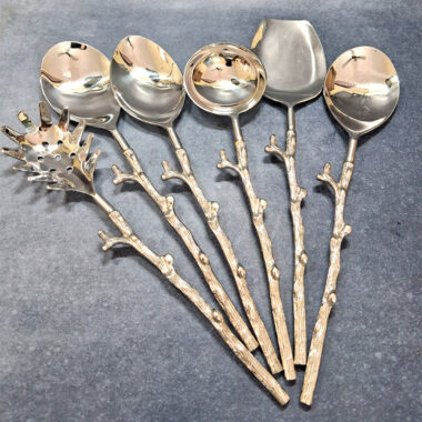 Designer Stainless Steel Serving Spoon- Royal Look - Bird Design