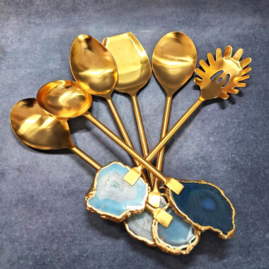 Designer Stainless Steel Serving Spoon Set