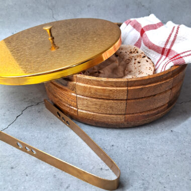 Multipurpose Air Tight Wooden Casserole / Chapati / Roti Box