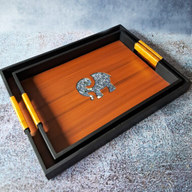 Elephant Laminated Tray Set